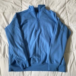 Blue quarter zip